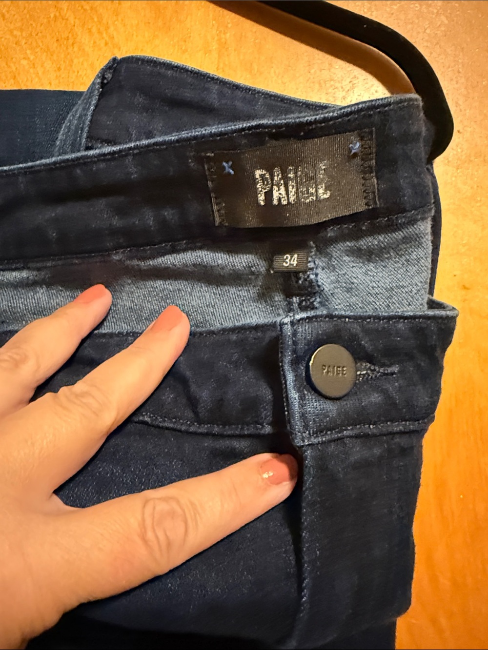 PAIGE Navy Blue Women's High-Rise Jeggings